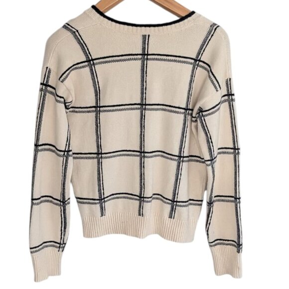 Anthropologie Moth Windowpane Sweater - Picture 4 of 6